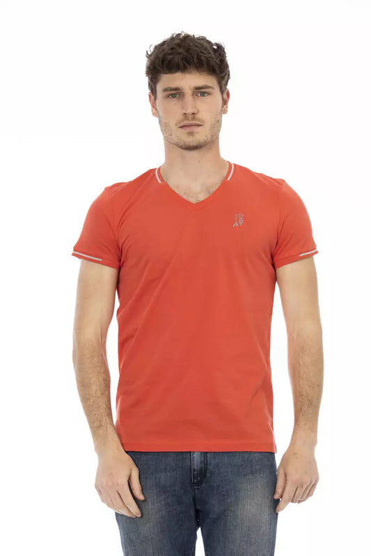 Trussardi Action Orange Baumwoll-Herren-T-Shirt
