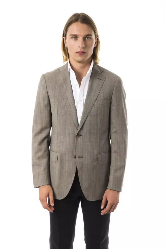 Herrenblazer aus grauer Wolle von Uominitaliani