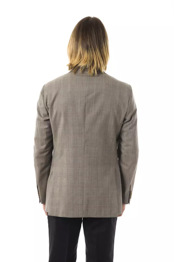 Herrenblazer aus grauer Wolle von Uominitaliani