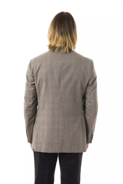 Herrenblazer aus grauer Wolle von Uominitaliani