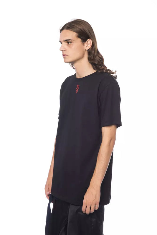 Nicolo Tonetto Schwarzes Herren-T-Shirt aus Baumwolle
