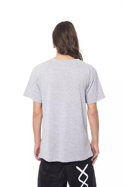 Nicolo Tonetto Graues Herren-T-Shirt aus Baumwolle