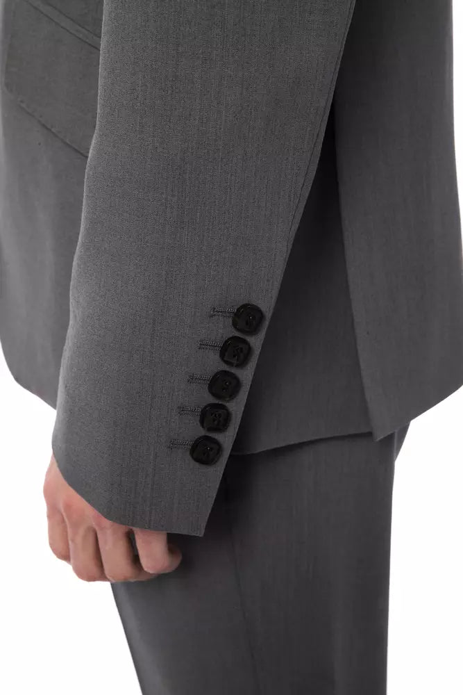 Billionaire Italian Couture Herrenblazer aus grauer Wolle