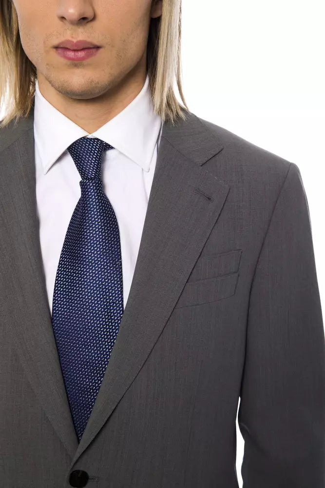 Billionaire Italian Couture Herrenblazer aus grauer Wolle