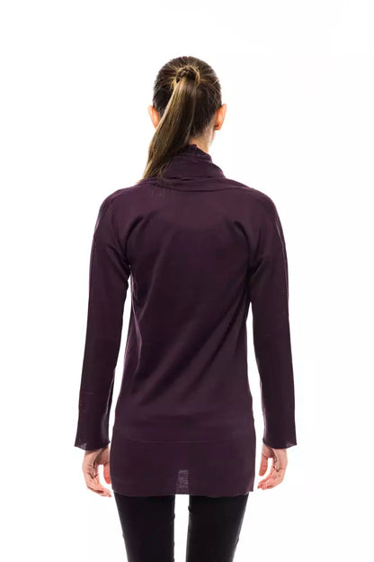 Montana Blu Lila Wollpullover für Damen