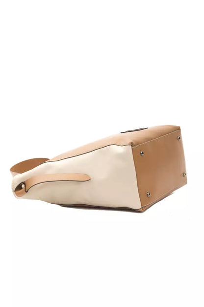 حقيبة كتف نسائية من الجلد البني من بومبي دوناتيلا