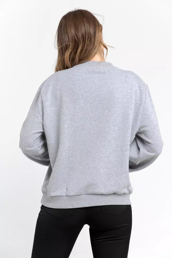 Trussardi Graues Baumwoll-Sweatshirt für Damen