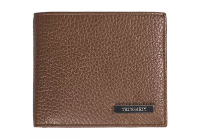 Trussardi Herren-Geldbörse aus braunem Leder