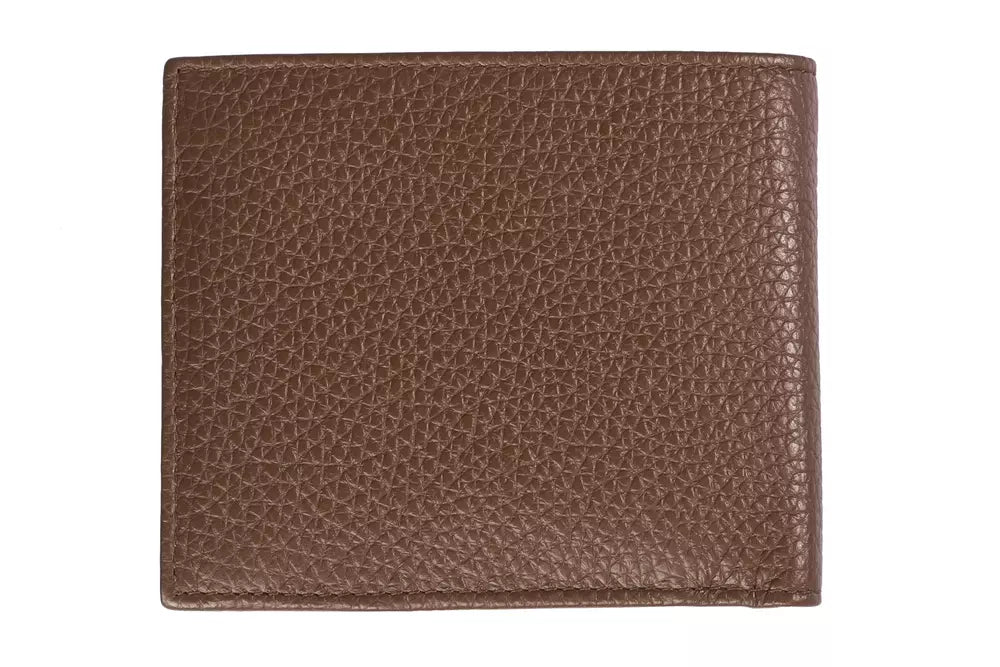 Trussardi Herren-Geldbörse aus braunem Leder