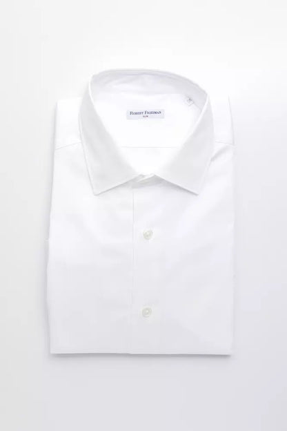 Robert Friedman White Cotton Men's Shirt