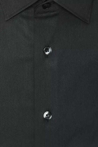 Robert Friedman Graues Herrenhemd aus Baumwolle