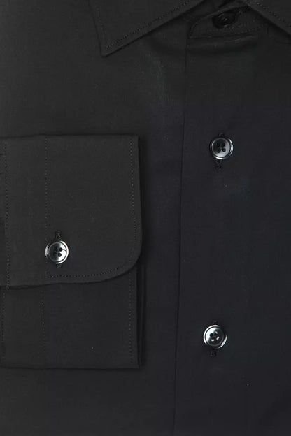 Robert Friedman Graues Herrenhemd aus Baumwolle