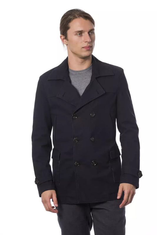 Verri Blauer Herrenblazer aus Baumwolle