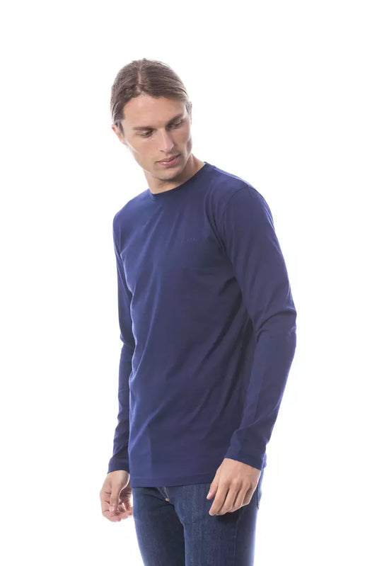 Verri Blaues Herren-T-Shirt aus Baumwolle