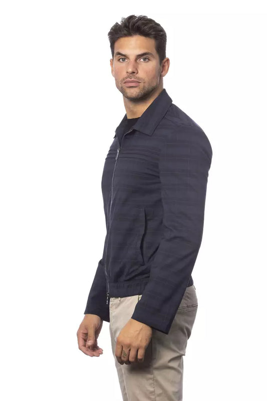 Verri Blue Wool Herren Bomberjacke