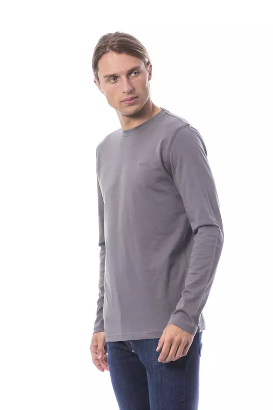 Verri Graues Baumwoll-T-Shirt für Herren