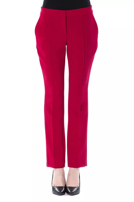 BYBLOS Fuchsia Polyester Damen Hose