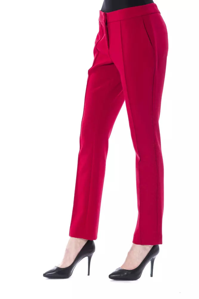 BYBLOS Fuchsia Polyester Damen Hose