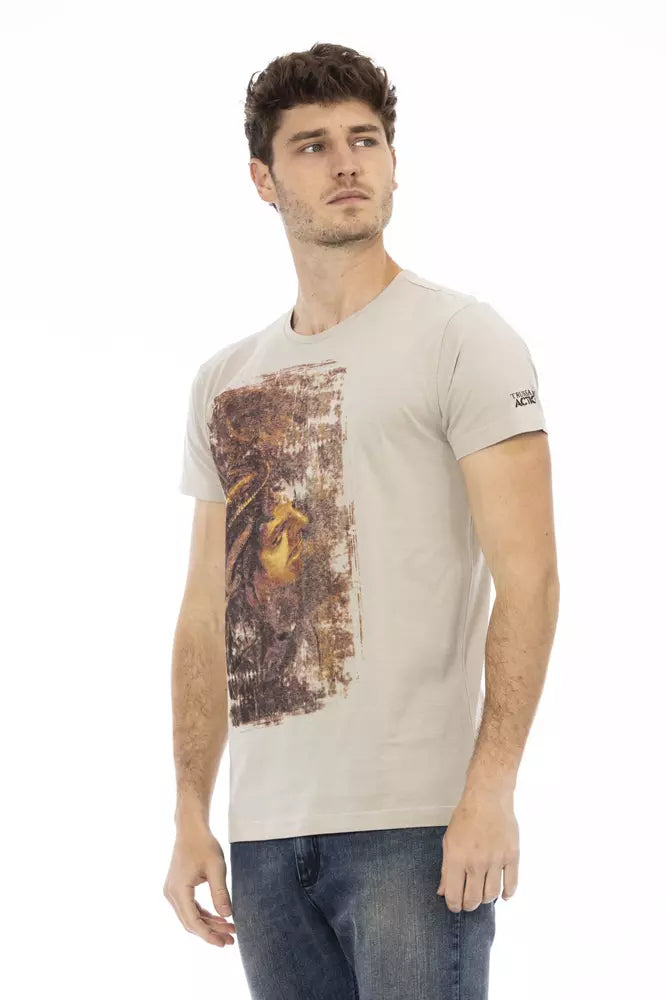 Trussardi Action Beige Baumwolle Herren T-Shirt