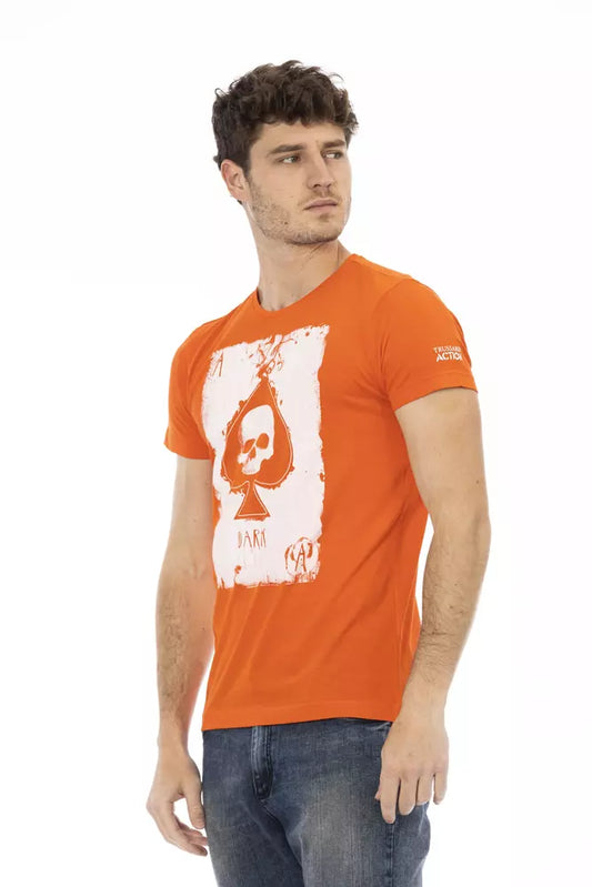 Trussardi Action Orange Baumwolle Herren T-Shirt