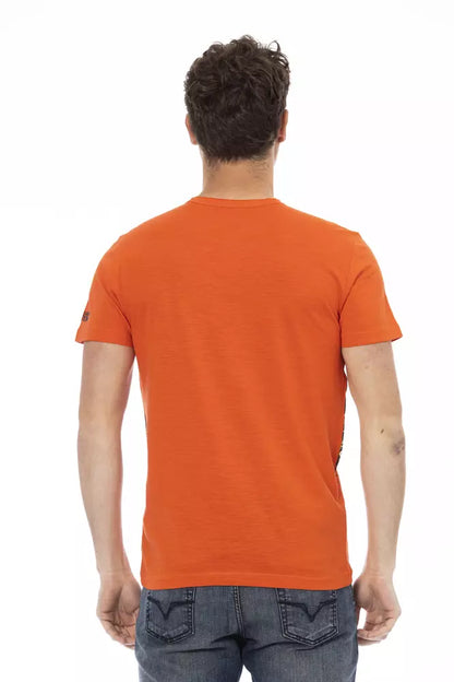 Trussardi Action Orange Baumwoll-Herren-T-Shirt