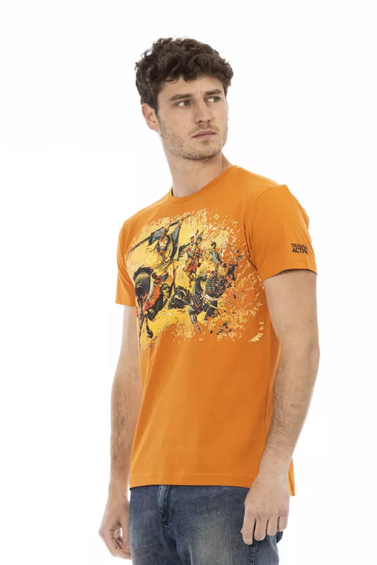 Trussardi Action Orange Baumwolle Herren T-Shirt
