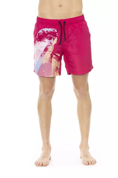 Bikkembergs – Badeshorts aus Polyester für Herren in Fuchsia