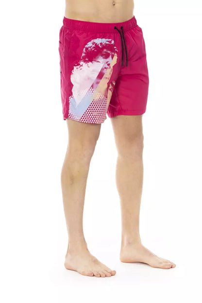 Bikkembergs – Badeshorts aus Polyester für Herren in Fuchsia