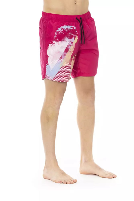 Bikkembergs – Badeshorts aus Polyester für Herren in Fuchsia