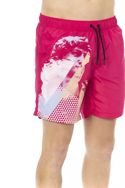 Bikkembergs – Badeshorts aus Polyester für Herren in Fuchsia