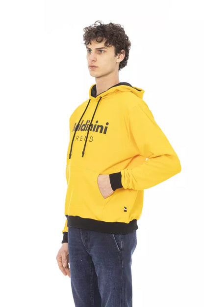 Baldinini Trend Gelber Baumwoll-Hoodie für Herren