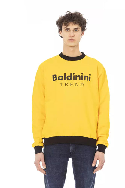 Baldinini Trend Gelber Baumwollpullover für Herren