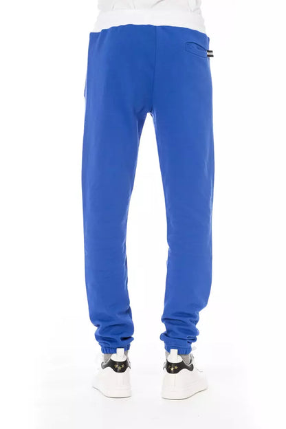 Baldinini Trend Blaue Herren Sporthose aus Baumwolle