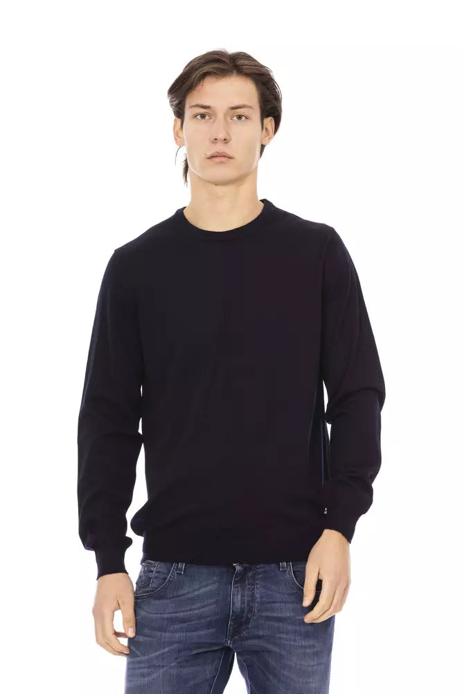 Baldinini Trend Blauer Stoff Herren Pullover