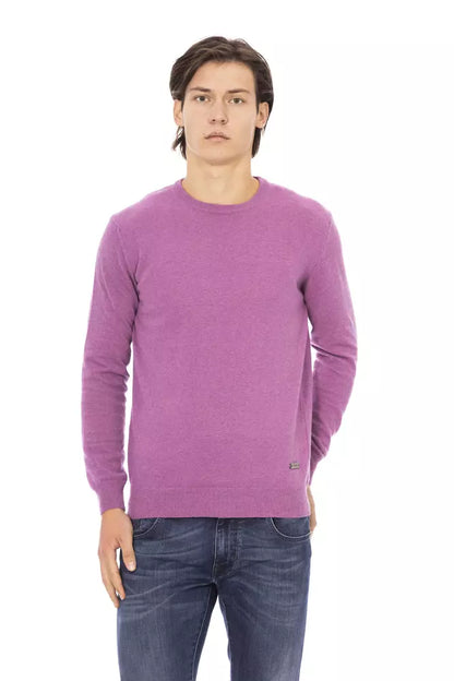 Baldinini Trend Lila Wollpullover für Herren