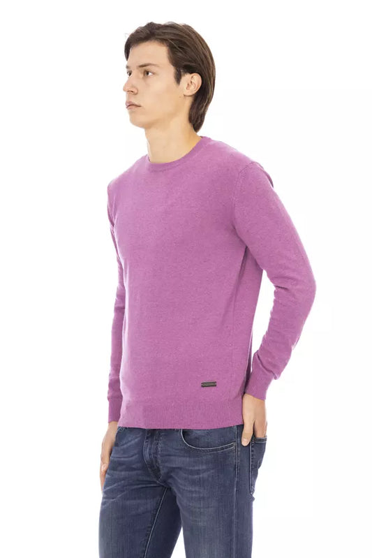 Baldinini Trend Lila Wollpullover für Herren