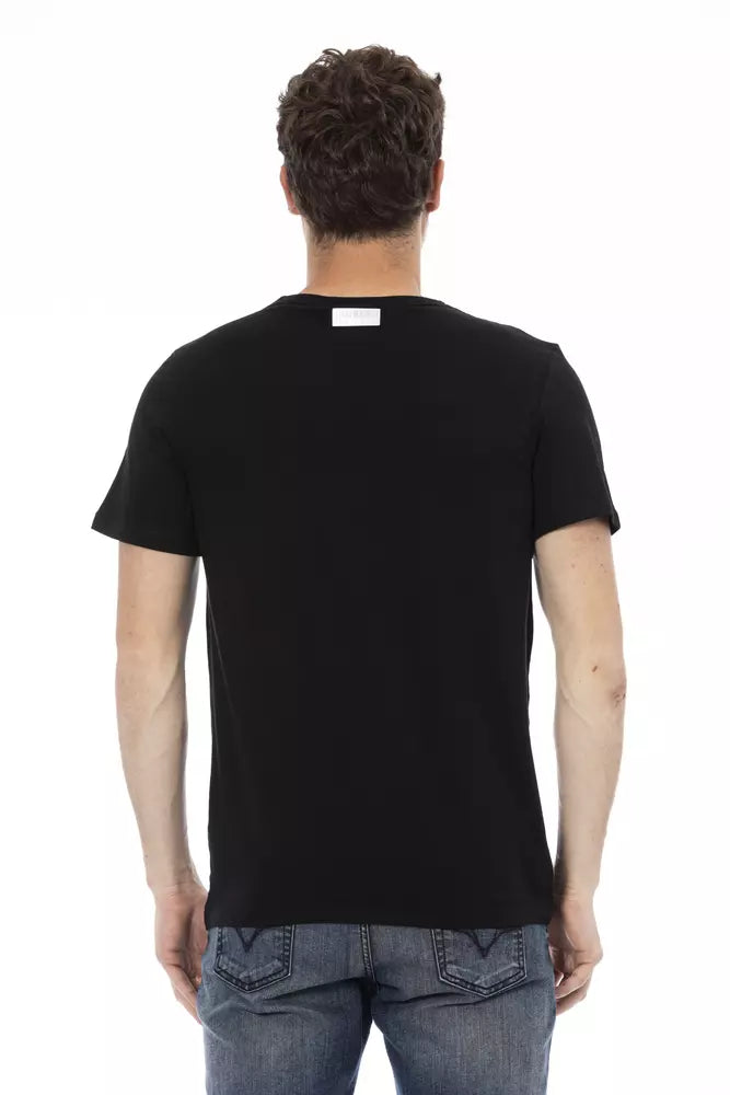 Bikkembergs Schwarzes Baumwoll-T-Shirt für Herren