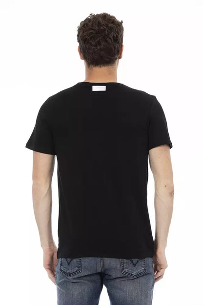 Bikkembergs Schwarzes Baumwoll-T-Shirt für Herren