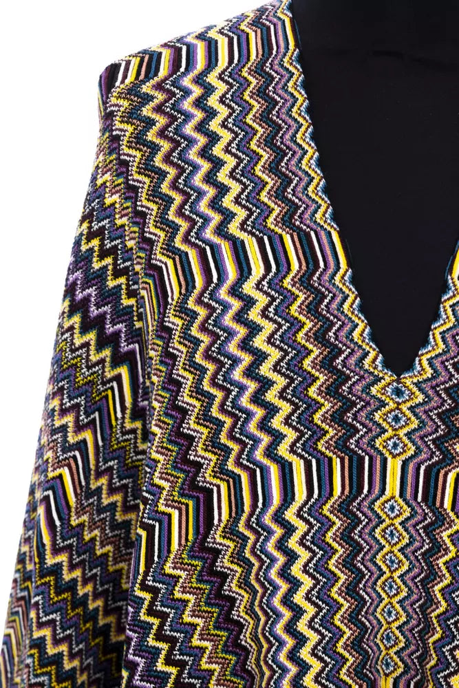 Missoni Mehrfarbiger Wollponcho für Damen