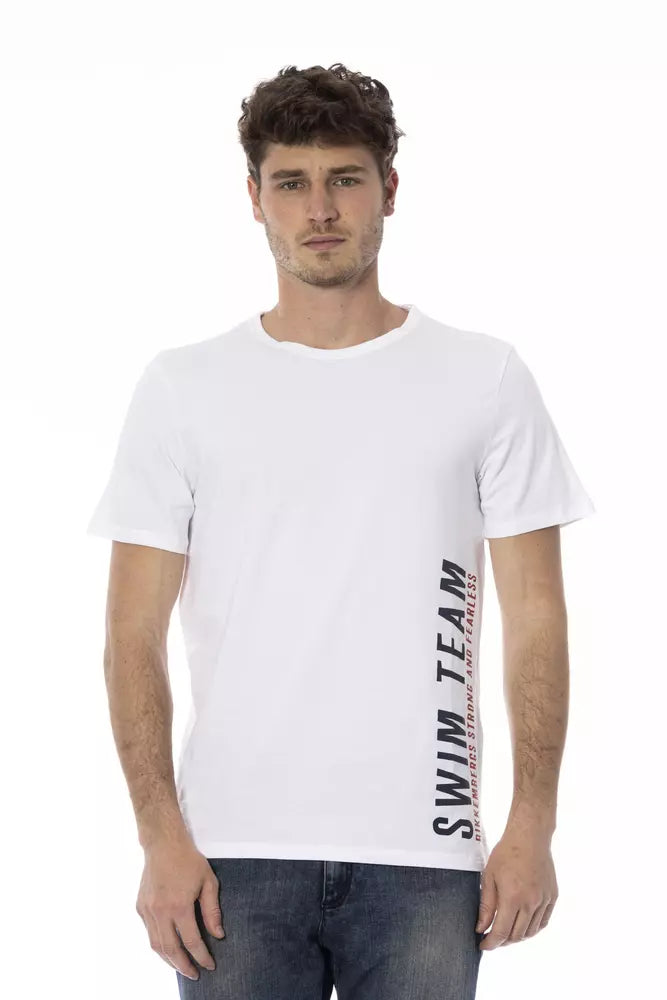Bikkembergs Weißes Baumwoll-T-Shirt für Herren
