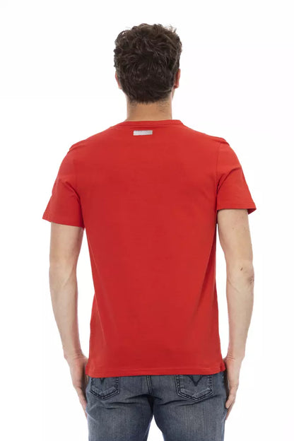 Bikkembergs Rotes Baumwoll-T-Shirt für Herren