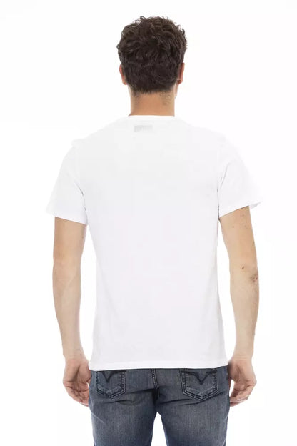 Bikkembergs – Elegantes weißes T-Shirt mit Frontprint