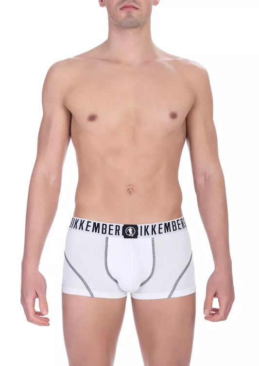 Bikkembergs – Weißes Herren-Trunk-Pack aus Baumwolle
