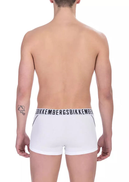 Bikkembergs – Weißes Herren-Trunk-Pack aus Baumwolle