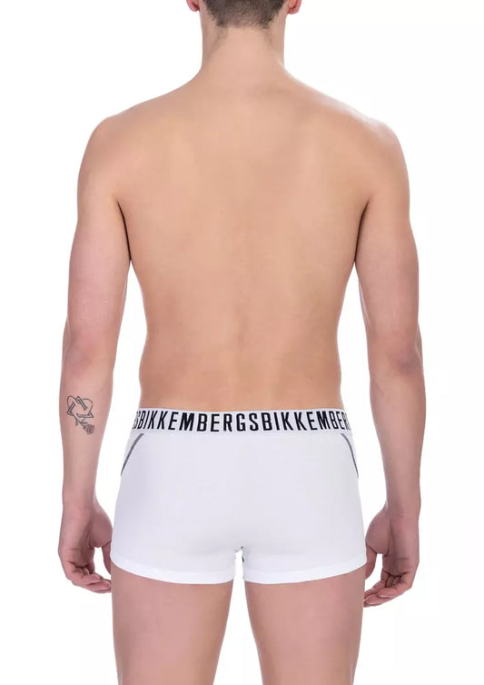 Bikkembergs – Weißes Herren-Trunk-Pack aus Baumwolle