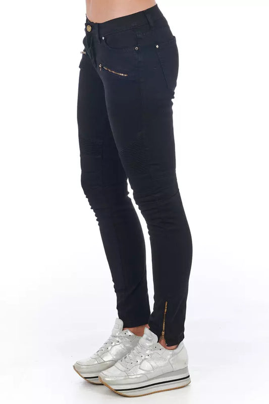 Frankie Morello Schwarze Baumwolljeans für Damen