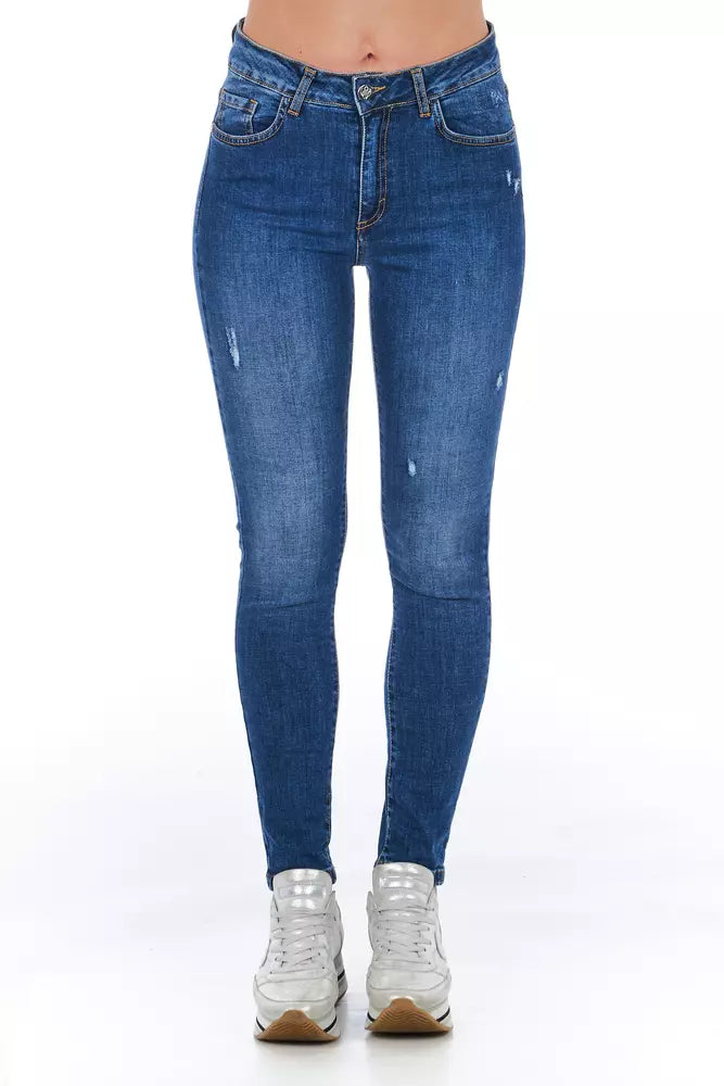 Frankie Morello Blue Denim Damen Jeans