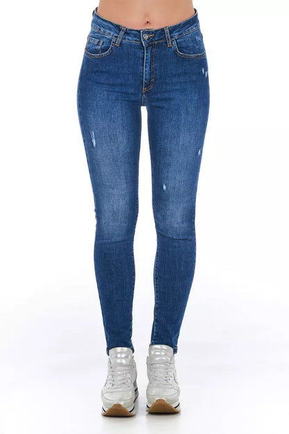 Frankie Morello Blue Denim Damen Jeans