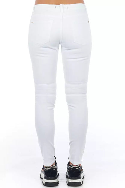 Frankie Morello White Cotton Women's Jeans