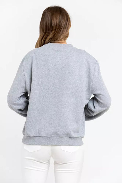 Trussardi Graues Baumwoll-Sweatshirt für Damen